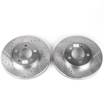 PowerStop Power Stop 94-00 Ford Taurus Front Evolution Drilled & Slotted Rotors - Pair