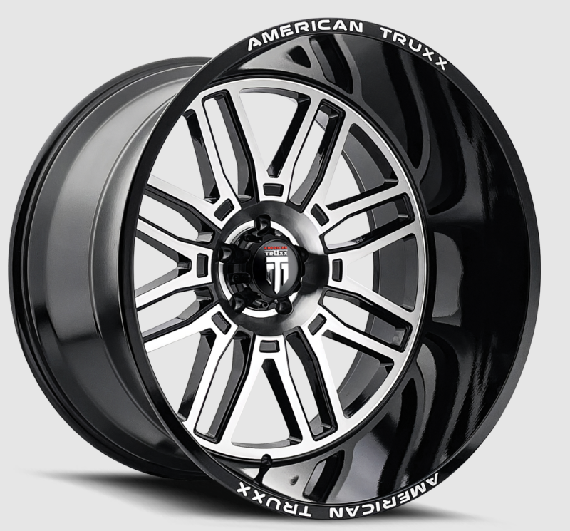 American Truxx AT1915 Restless 24x14 / 6x135 BP / -76mm Offset / 87.1mm Hub Gloss Black Milled Wheel