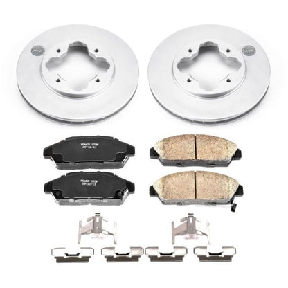 PowerStop Power Stop 90-93 Honda Accord Front Z17 Evolution Geomet Coated Brake Kit