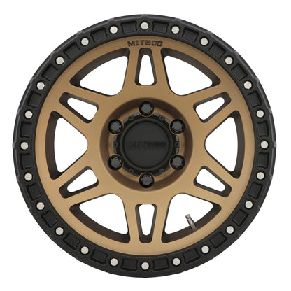 Method Wheels Method MR312 17x8.5 0mm Offset 6x5.5 106.25mm CB Method Bronze/Black Street Loc Wheel