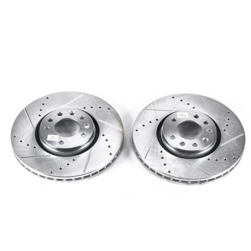 PowerStop Power Stop 06-11 Saab 9-3 Front Evolution Drilled & Slotted Rotors - Pair