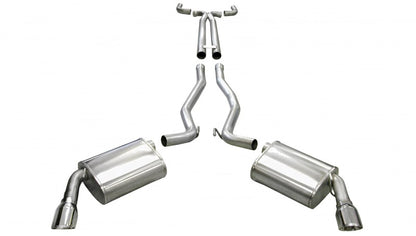 CORSA Performance Corsa 2011-2015 Chevrolet Camaro Convertible SS 6.2L V8 Manual Polished Sport Cat-Back + XO Exhaust