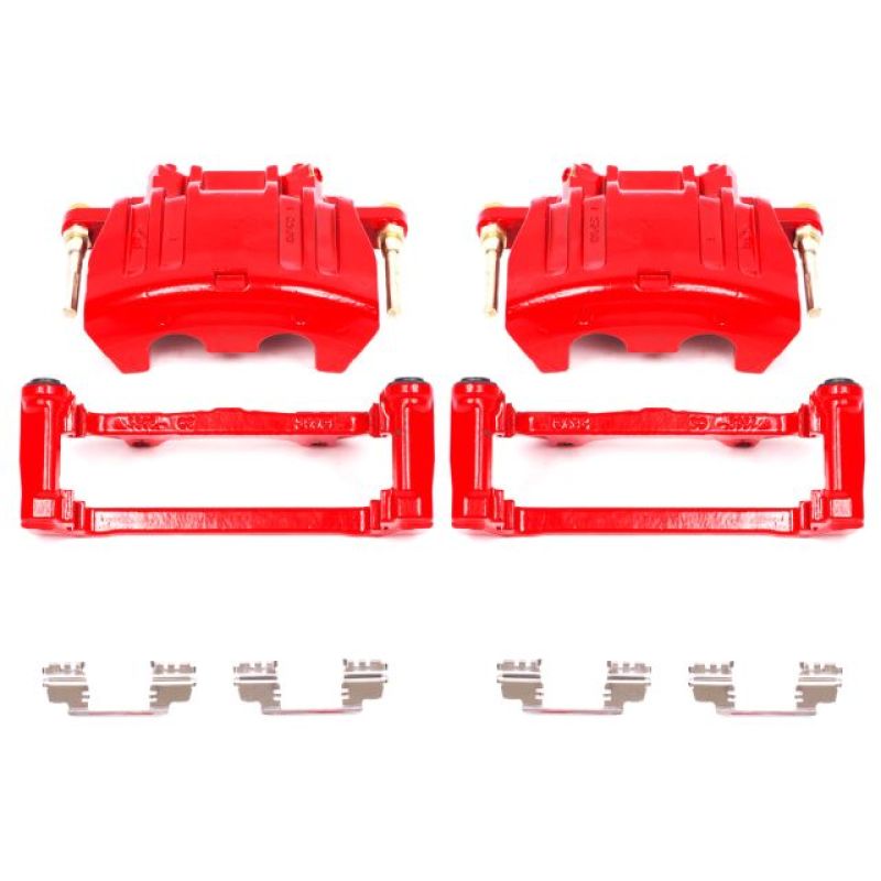 PowerStop Power Stop 05-11 Chrysler 300 Front Red Calipers w/Brackets - Pair