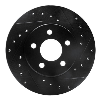 R1 Concepts R1 95-99 Dodge Neon (USA/Canada) Front Right Drilled & Slotted Black Brake Rotor