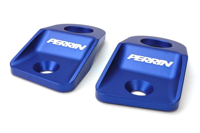 Perrin Performance PERRIN 15-21 Subaru WRX/STI / 13-17 Crosstrek / 12-16 Impreza Upper Radiator Bracket Set - Blue