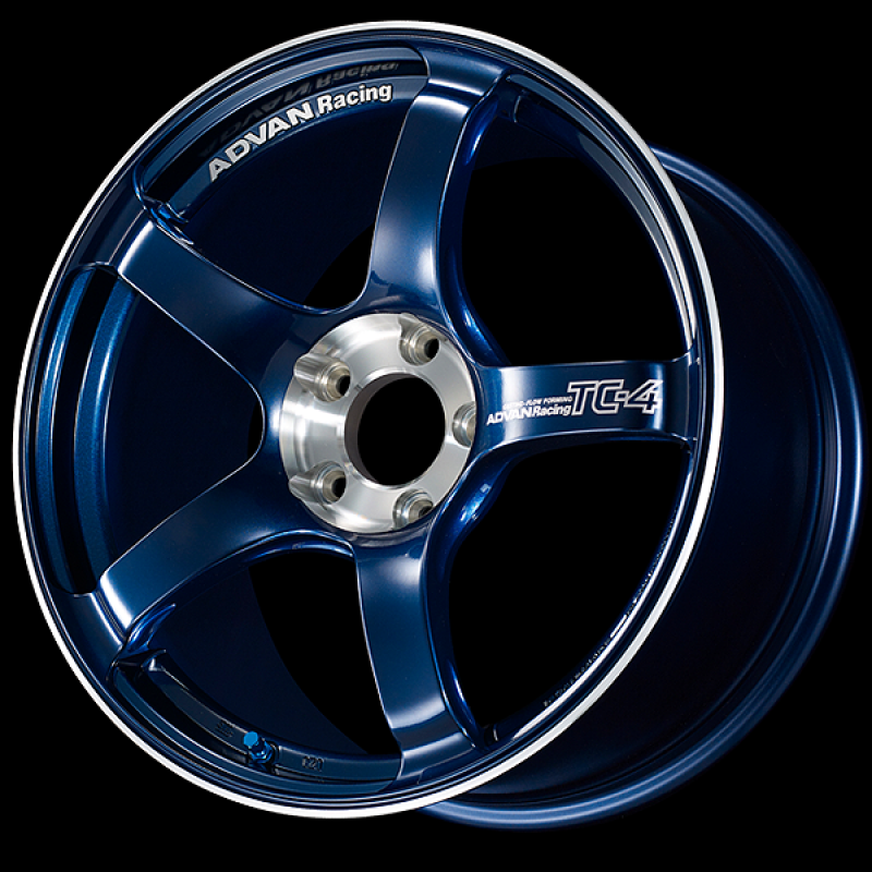 Advan TC-4 SE 17x8.0 / +45 Offset / 5x114.3 / 73mm Bore / Racing Indigo Blue and Diamond Cut
