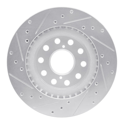 R1 Concepts R1 92-95 Toyota MR2 Rear Right Drilled & Slotted Silver Brake Rotor
