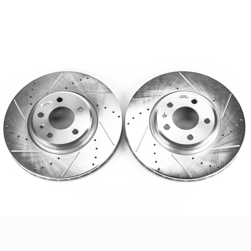 PowerStop Power Stop 09-11 Audi A4 Front Evolution Drilled & Slotted Rotors - Pair