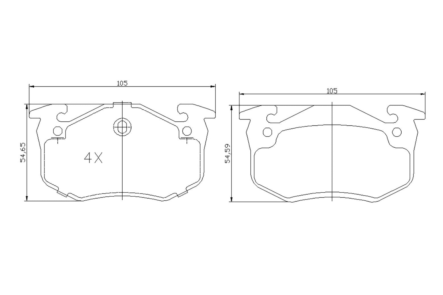 BOGAP P8210111 Brake Pad Set, Disc Brake | ML Performance Car Parts