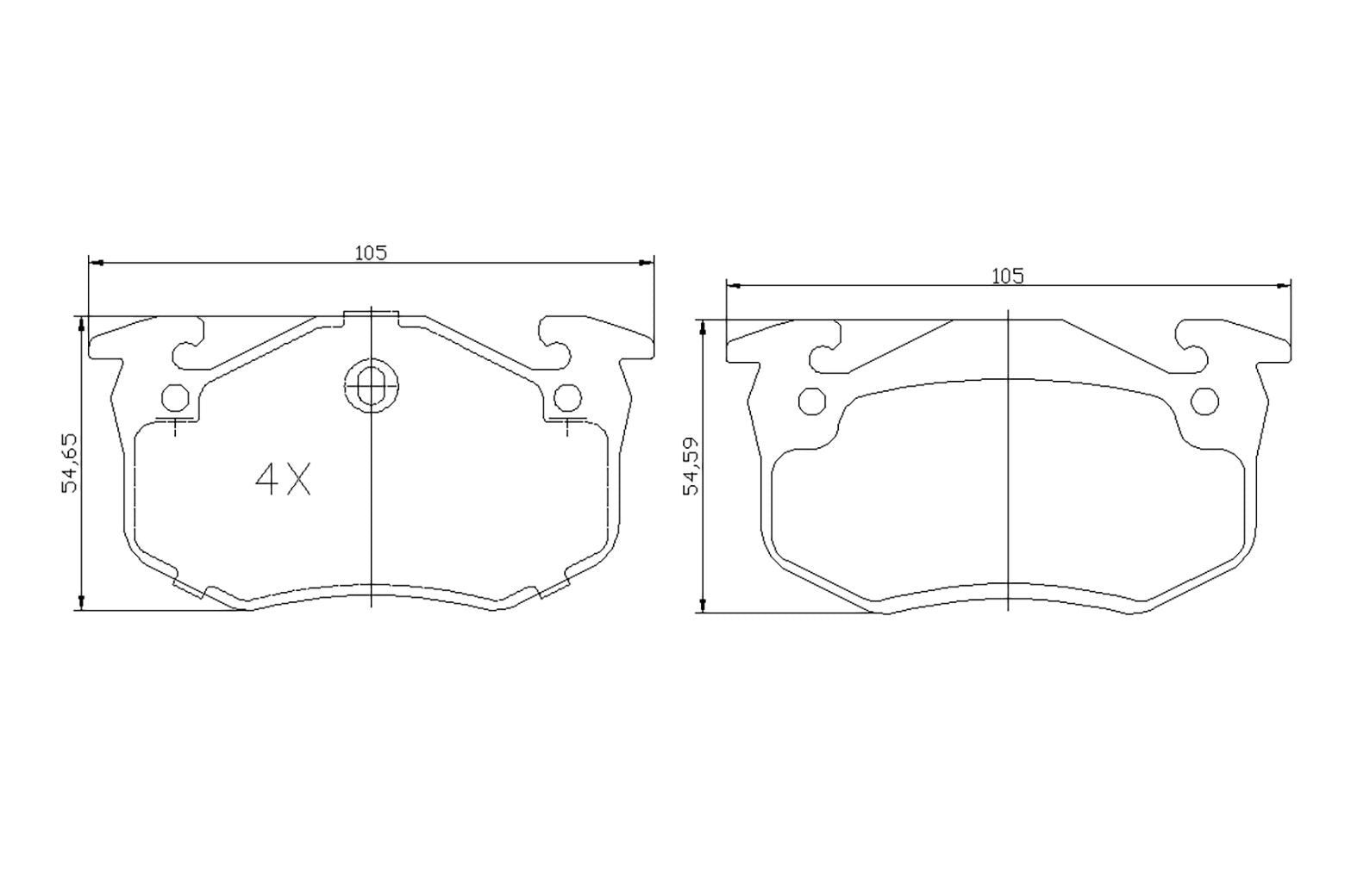BOGAP P8210111 Brake Pad Set, Disc Brake | ML Performance Car Parts