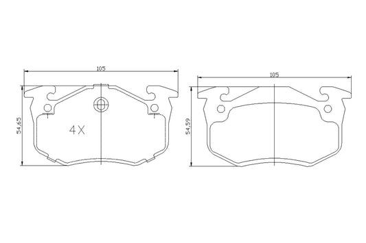 BOGAP P8210111 Brake Pad Set, Disc Brake | ML Performance Car Parts