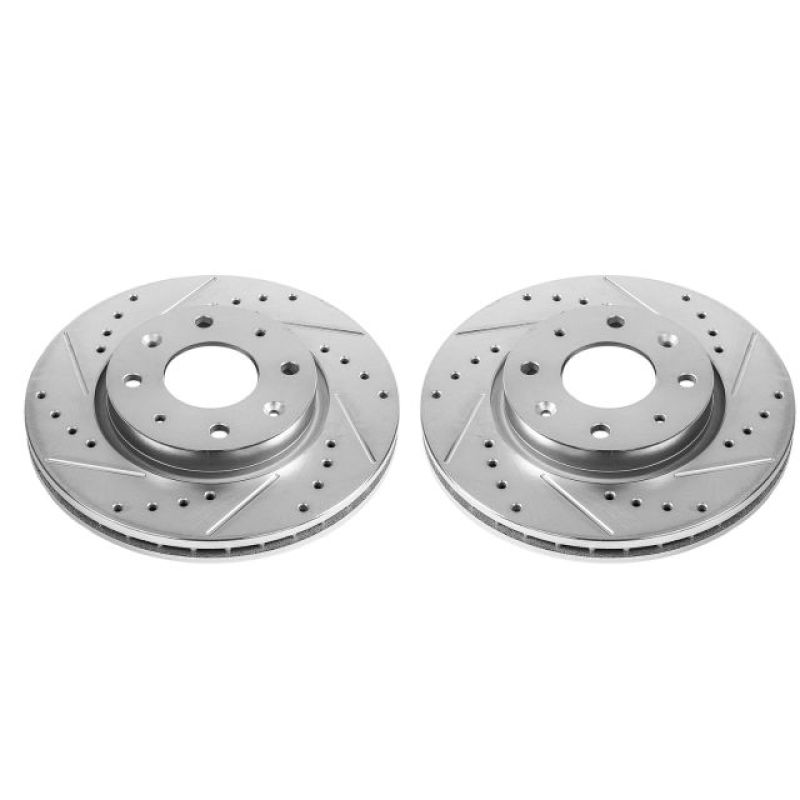 PowerStop Power Stop 04-09 Kia Spectra Front Evolution Drilled & Slotted Rotors - Pair