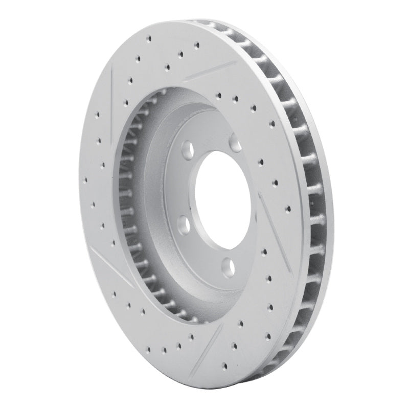 R1 Concepts R1 65-66 Ford Galaxie Front Right Drilled & Slotted Geo-Carbon Rotor