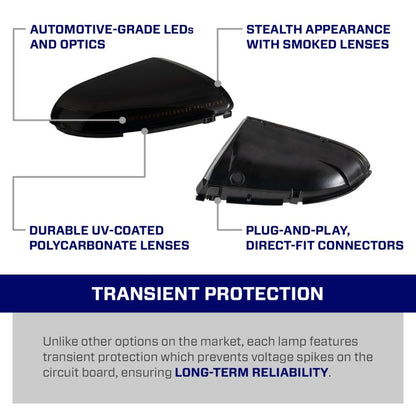 Form Lighting 2009 Ram LED Mirror Lights Corner (Pair)