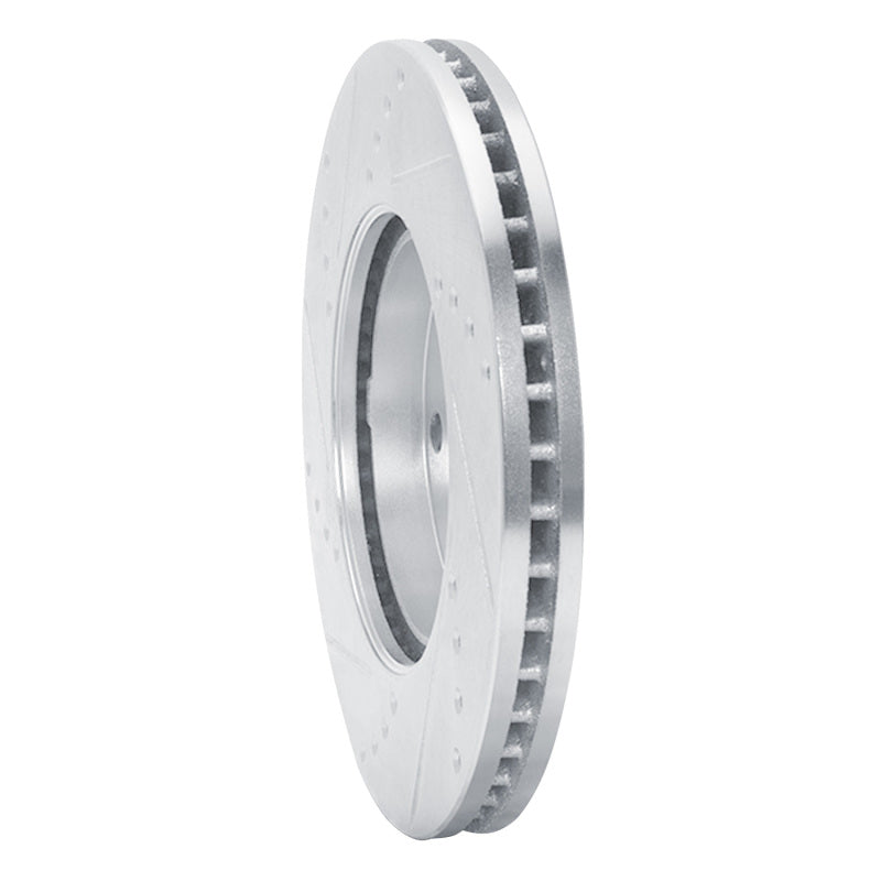R1 Concepts R1 06-11 Chevrolet HHR Front Right Drilled & Slotted Silver Brake Rotor