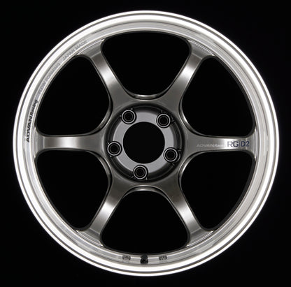 Advan RG-D2 16x8.0 +38 4x100 Machining and Racing Hyper Black Wheel