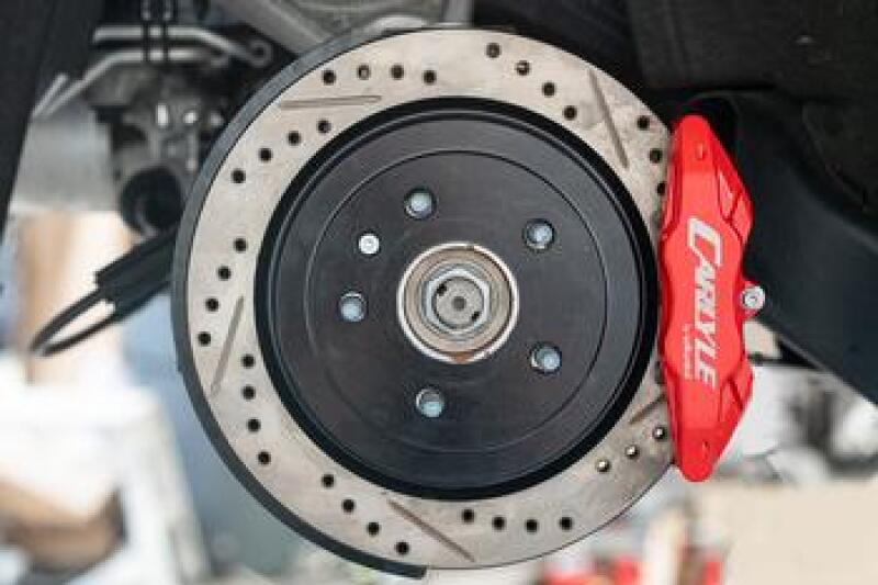 BMR Suspension BMR 14-19 Chevrolet Corvette Brake Kit For 15in Conversion Drilled And Slotted Rotors/Red Calipers