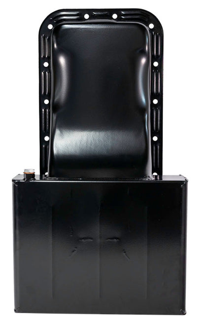 Moroso Ford 352-428 FE (w/Front Sump) Kicked Out Road Race Baffled 8qt 6in Steel Oil Pan