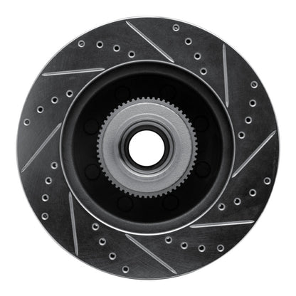 R1 Concepts R1 05-07 Ford F-250 2WD (Super Duty) Front Left Drilled & Slotted Silver Brake Rotor