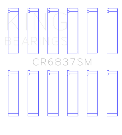 King Engine Bearings Acura J30A/J32A/J35A/J35Z (Size +0.25) Performance Coated Rod Bearing Set