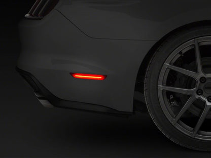 Raxiom 15-23 Ford Mustang Axial Series LED Side Marker Lights- Rear- Red