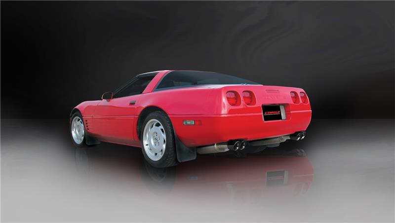CORSA Performance Corsa 1992-1995 Chevrolet Corvette C4 5.7L V8 LT1 Sport Cat-Back Exhaust w/ Twin 3.5in Black Tips