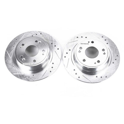PowerStop Power Stop 16-19 Acura ILX Rear Evolution Drilled & Slotted Rotors - Pair