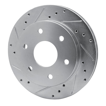 R1 Concepts R1 88-91 Chevrolet K1500 Front Left Drilled & Slotted Silver Brake Rotor