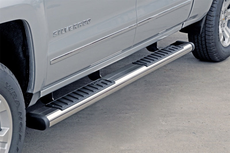 Dee Zee 99-23 Chevrolet/GMC/Dodge/Ford Full Size Truck Tubes - 6In Oval - Stainless Steel (CrewCab)