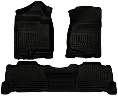 Husky Liners 07-13 GM Escalade/Suburban/Yukon WeatherBeater Black Front & 2nd Seat Floor Liners