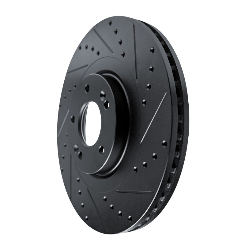 R1 Concepts R1 20-25 Hyundai Palisade Front Right Drilled & Slotted Black Brake Rotor