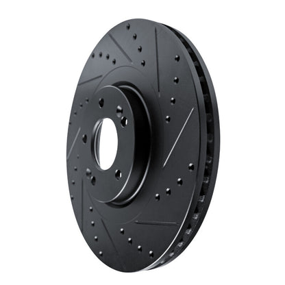R1 Concepts R1 20-25 Hyundai Palisade Front Right Drilled & Slotted Black Brake Rotor