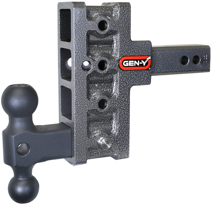 GEN-Y Hitch Gen-Y Mega Duty 2in Shank 5in Offset Drop 1.5K TW 10K Hitch w/GH-031 Dual-Ball