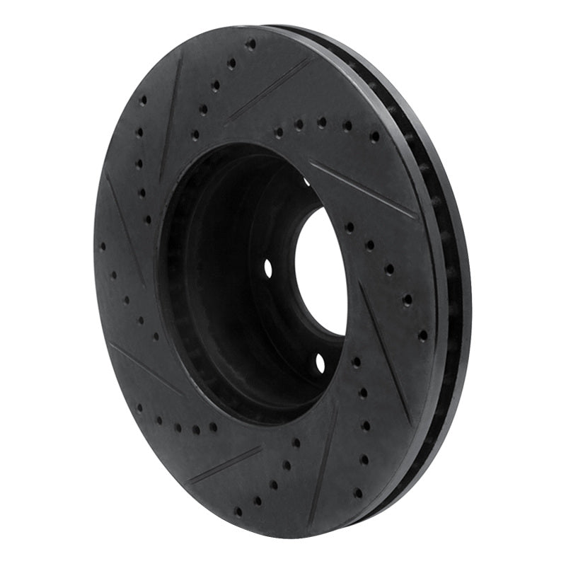R1 Concepts R1 08-18 Mercedes-Benz G500 (USA/Canada) Front Right Drilled & Slotted Black Brake Rotor