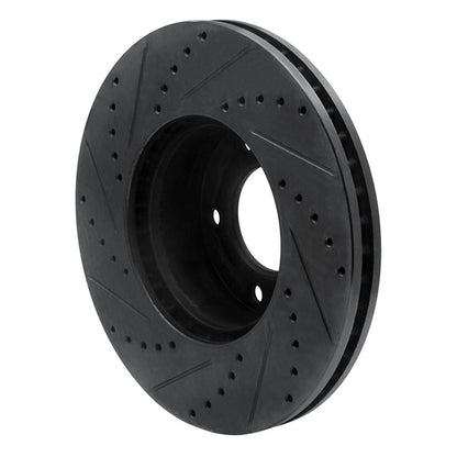 R1 Concepts R1 08-18 Mercedes-Benz G500 (USA/Canada) Front Right Drilled & Slotted Black Brake Rotor