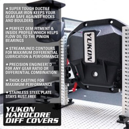 Yukon Gear & Axle Yukon Gear Hardcore Nodular Iron Cover for 2018 Jeep Wrangler JL Rear Dana 35