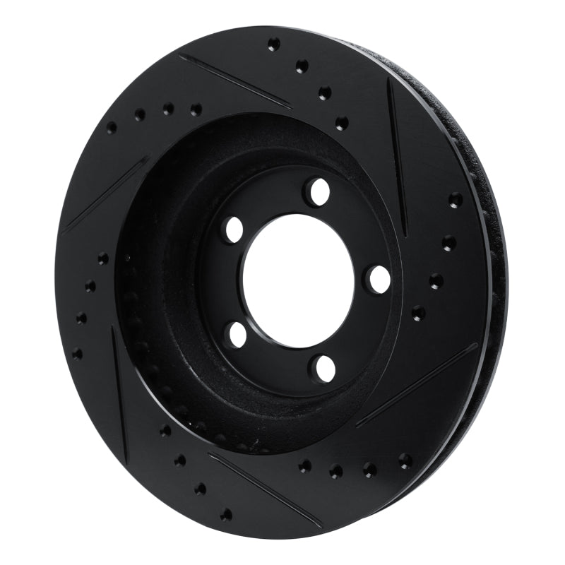 R1 Concepts R1 67-67 Ford Thunderbird Front Left Drilled & Slotted Black Brake Rotor
