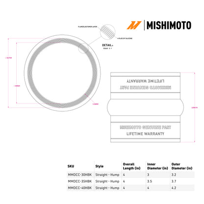 Mishimoto Duracore 3.5in Straight Hump Coupler