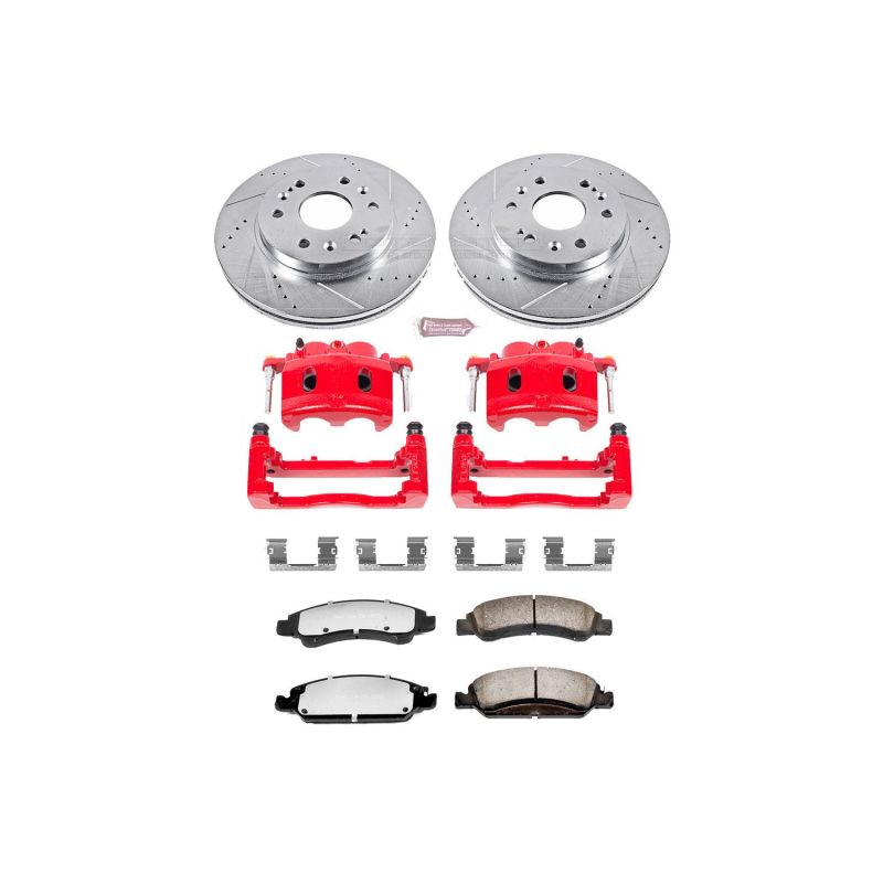PowerStop Power Stop 15-20 GMC Yukon XL Front Z36 Truck & Tow Kit w/Cals