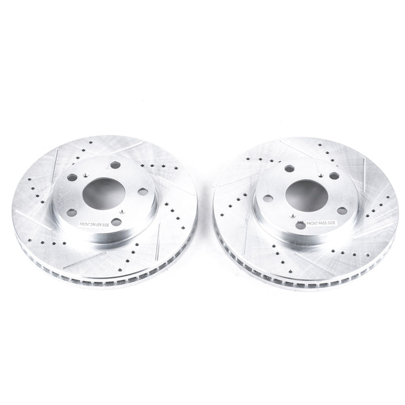 PowerStop Power Stop 92-01 Lexus ES300 Front Evolution Drilled & Slotted Rotors - Pair