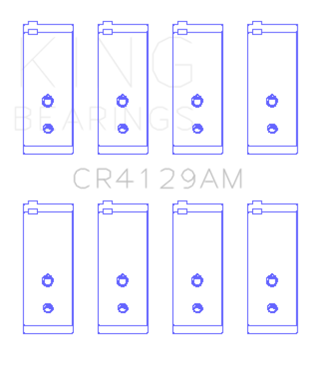 King Engine Bearings Toyota 18R/21R (Size Standard) Connecting Rod Bearing Set