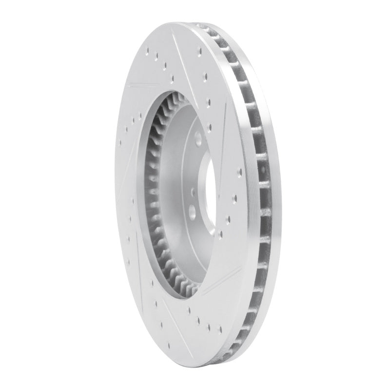 R1 Concepts R1 93-95 Acura Legend Front Left Drilled & Slotted Silver Brake Rotor