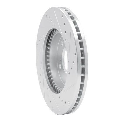 R1 Concepts R1 93-95 Acura Legend Front Left Drilled & Slotted Silver Brake Rotor