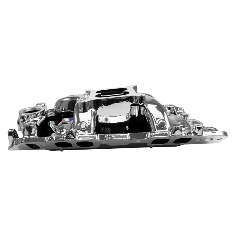 Edelbrock RPM Air-Gap Intake Manifold for Big-Block Chevy Oval Port - Chrome Plasma Finish