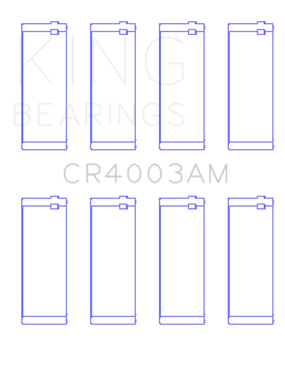 King Engine Bearings Saab B20/B20E/B202/Bz20 (Size +0.50mm) Connecting Rod Bearing Set