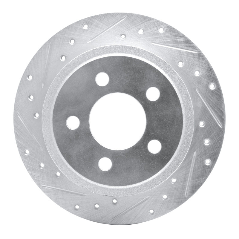 R1 Concepts R1 03-07 Jeep TJ (Canada - See Wrangler for US) Rear Left Drilled & Slotted Silver Brake Rotor