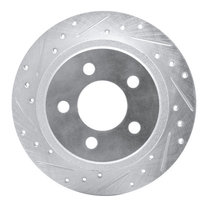 R1 Concepts R1 03-07 Jeep TJ (Canada - See Wrangler for US) Rear Left Drilled & Slotted Silver Brake Rotor