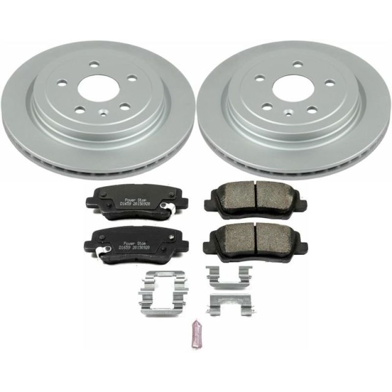 PowerStop Power Stop 14-18 Cadillac CTS Rear Z17 Evolution Geomet Coated Brake Kit