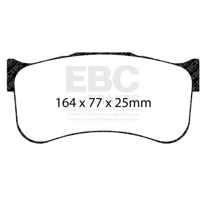 EBC Racing Alcon CAR9549 D64 SR-11 Sintered Race Front Brake Pads