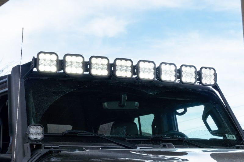 Diode Dynamics Jeep JL SS5 Pro CrossLink Windshield - Yellow Combo Lightbar Kit